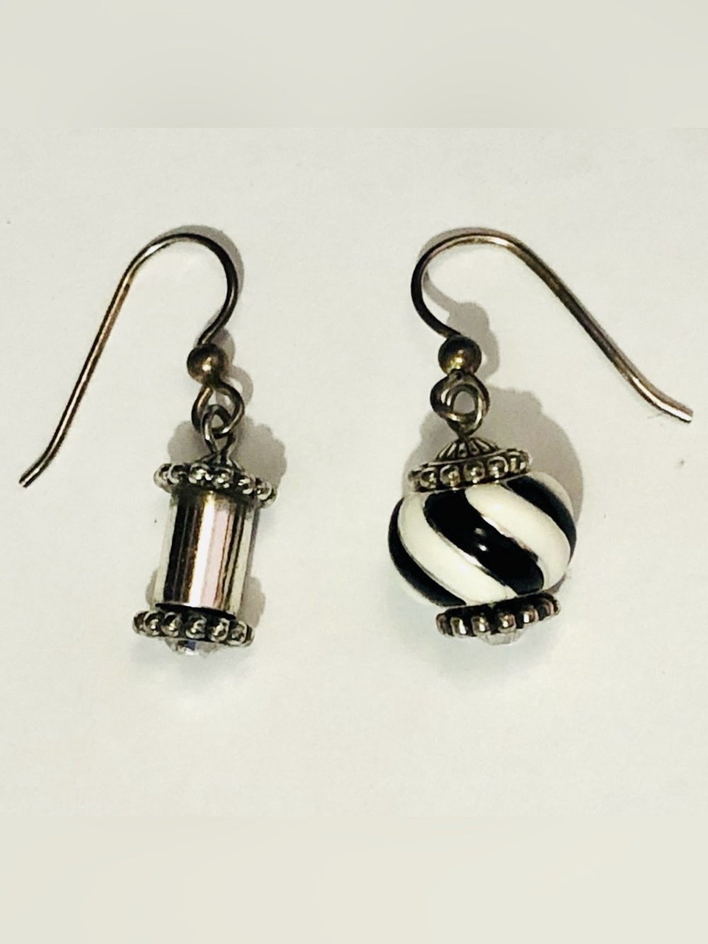 Brighton Twinkle Twist interchangeable earrings for beads Silver Retired